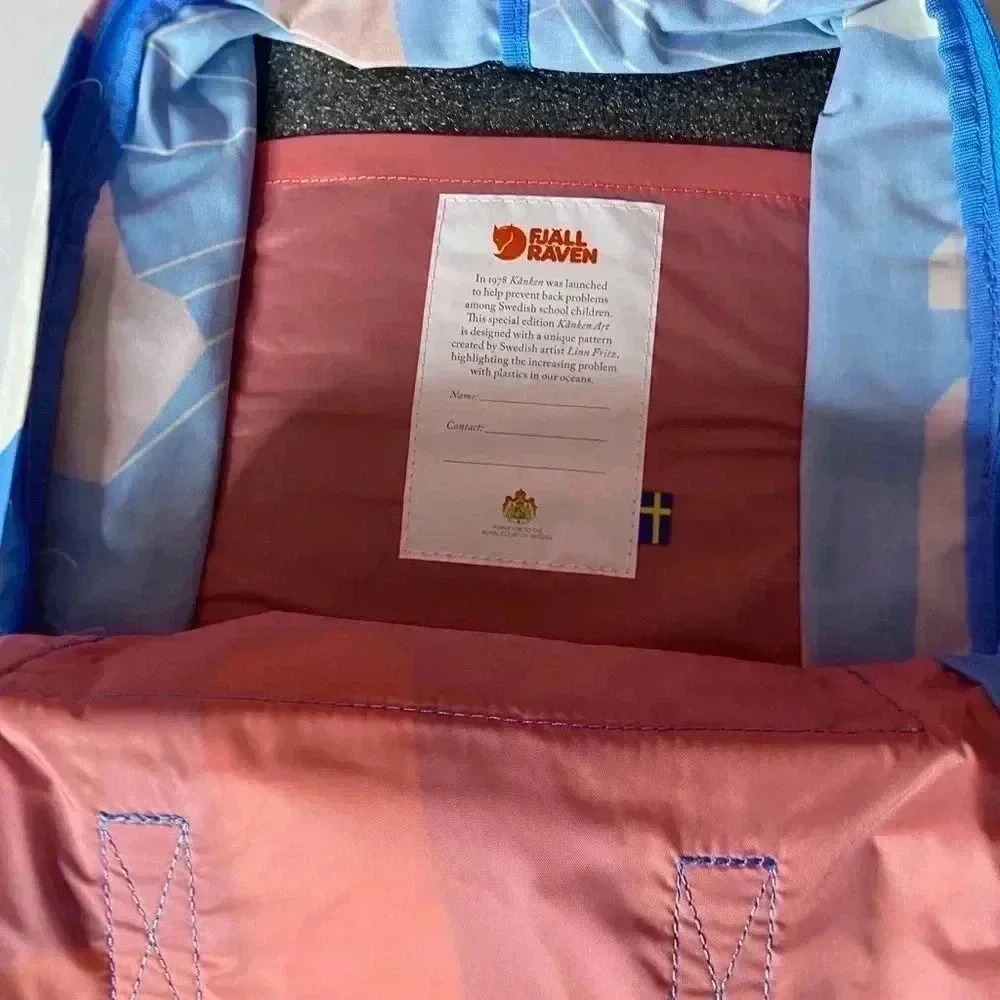 Fjällräven Kanken Art Backpack Ocean Surface Landscape RARE - Picture 5 of 7